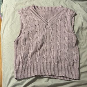 Purple sweater vest